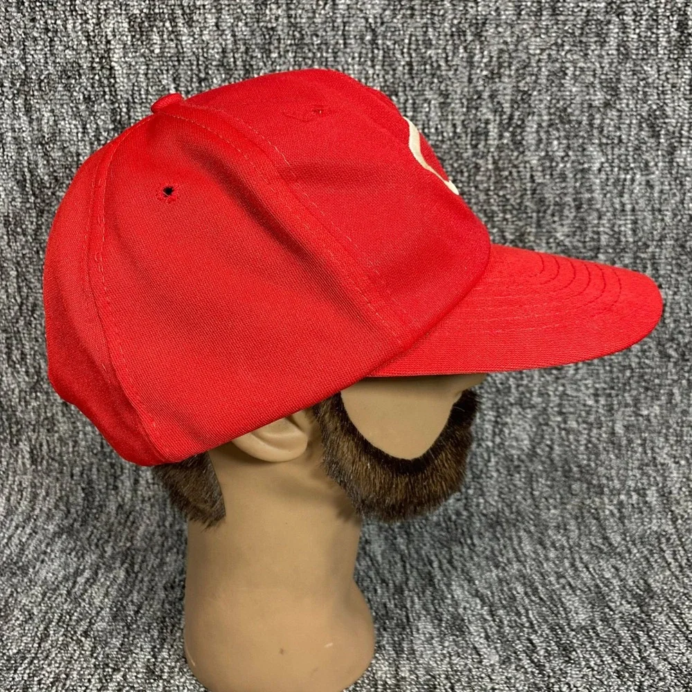 Vintage 80s Cincinnati Reds Hat MLB Baseball Red Cap Snapback Cap Up to 7 3/4
